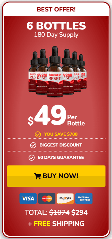 sugar reset 6 bottles price